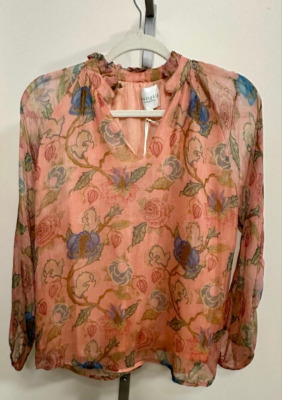 NWT $158 Marigold by Victoria Dunn Ciella Blouse Size Small